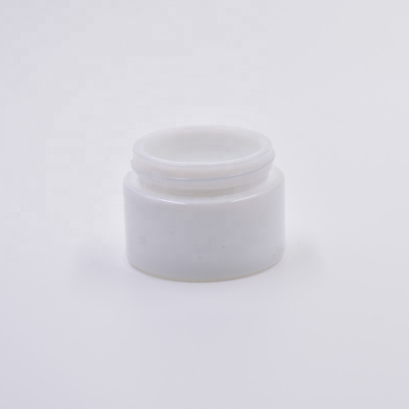 free sample 100ml white clear screw cap cosmetic containers sample testing glass bottle empty makeup cream jar with plastic lids