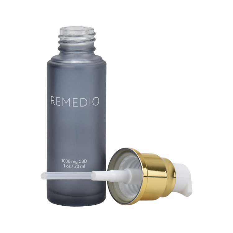 free sample 20ml 30ml 50ml grey mold glass lotion cream bottle cosmetics bottle makeup puff package