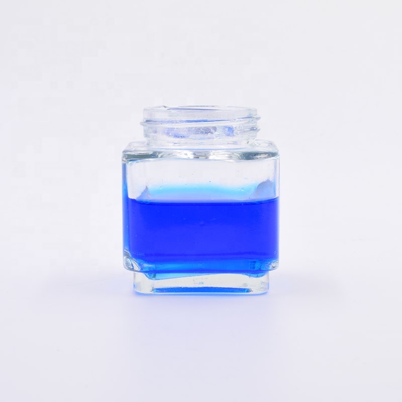 free sample 3 oz 90 ml clear square child resistant packaging hemp jars airtight CBD kush flower packaging glass jar with CR lid