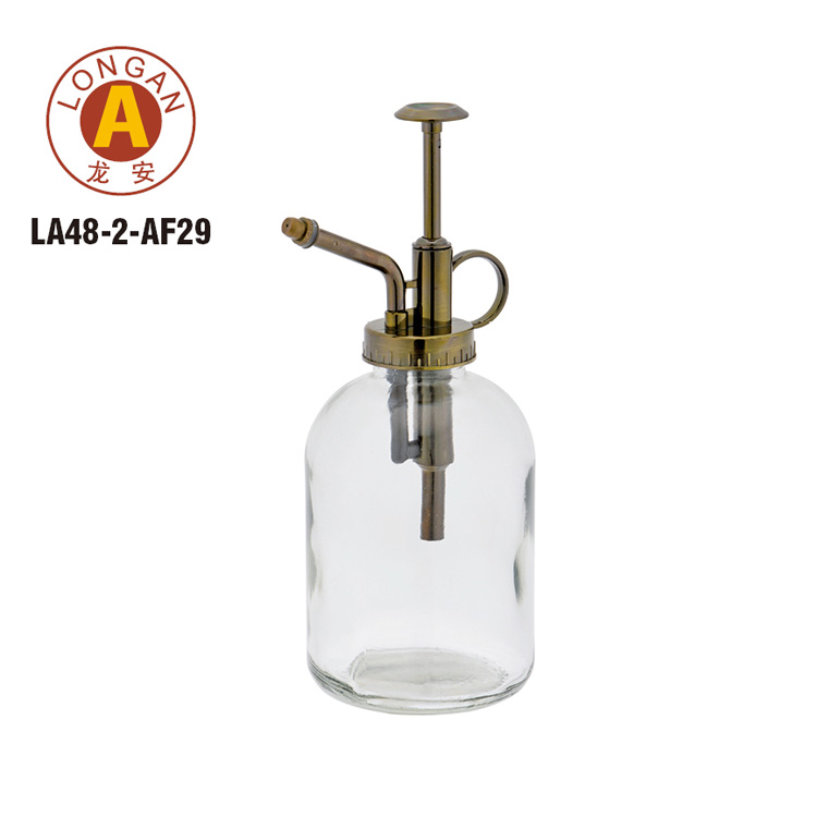 free sample 304 staindless steel ABS PP pump garden Flower dispenser glass pump spray bottle