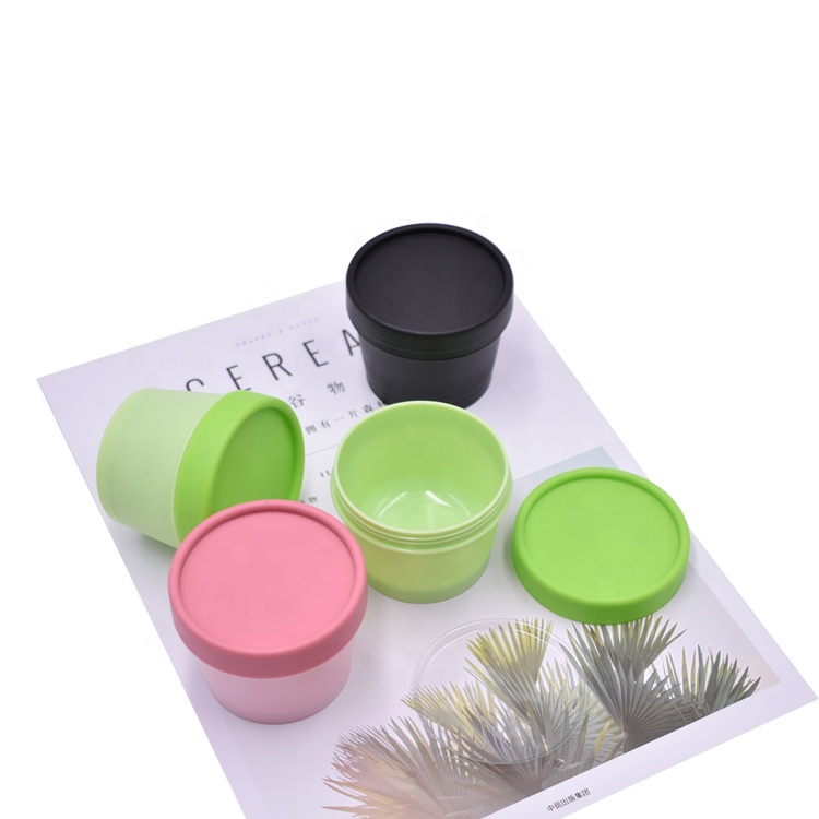 free sample factory price empty ice cream container plastic, 50ml 100ml food grade PP ice cream bottle