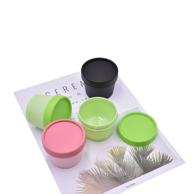 free sample factory price empty ice cream container plastic, 50ml 100ml food grade PP ice cream bottle