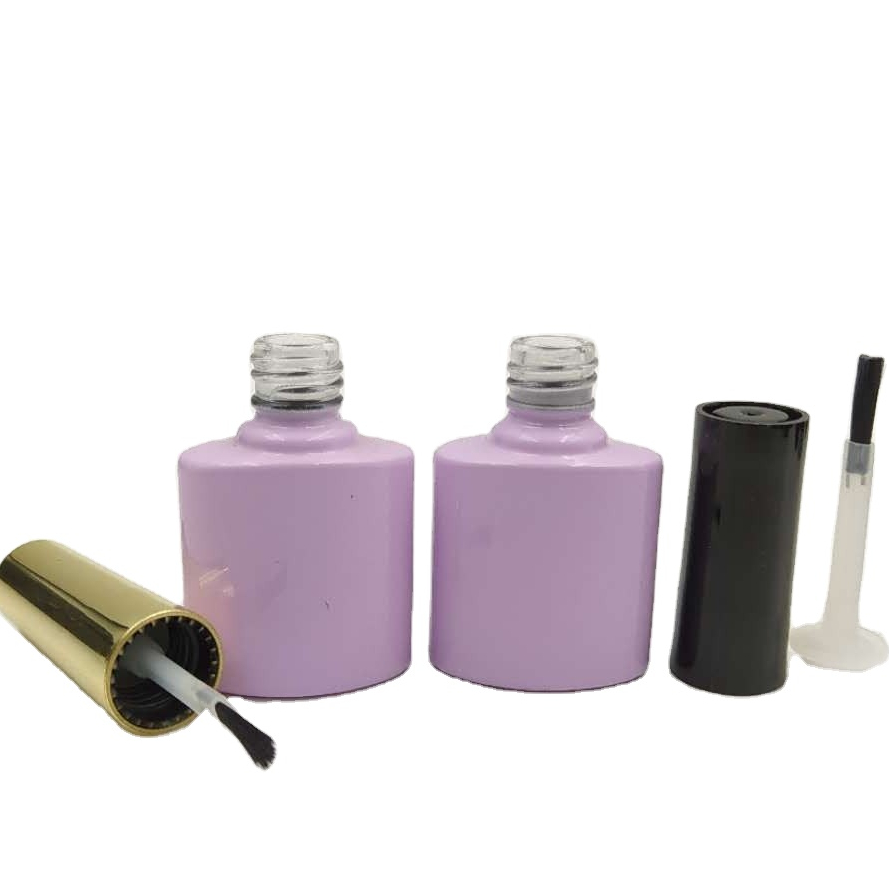 free sample fast delivery 8ml empty nail gel polish bottle with brush