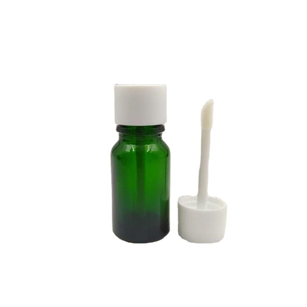 free sample fast delivery green glass essential oil 10ml bottle with accessories