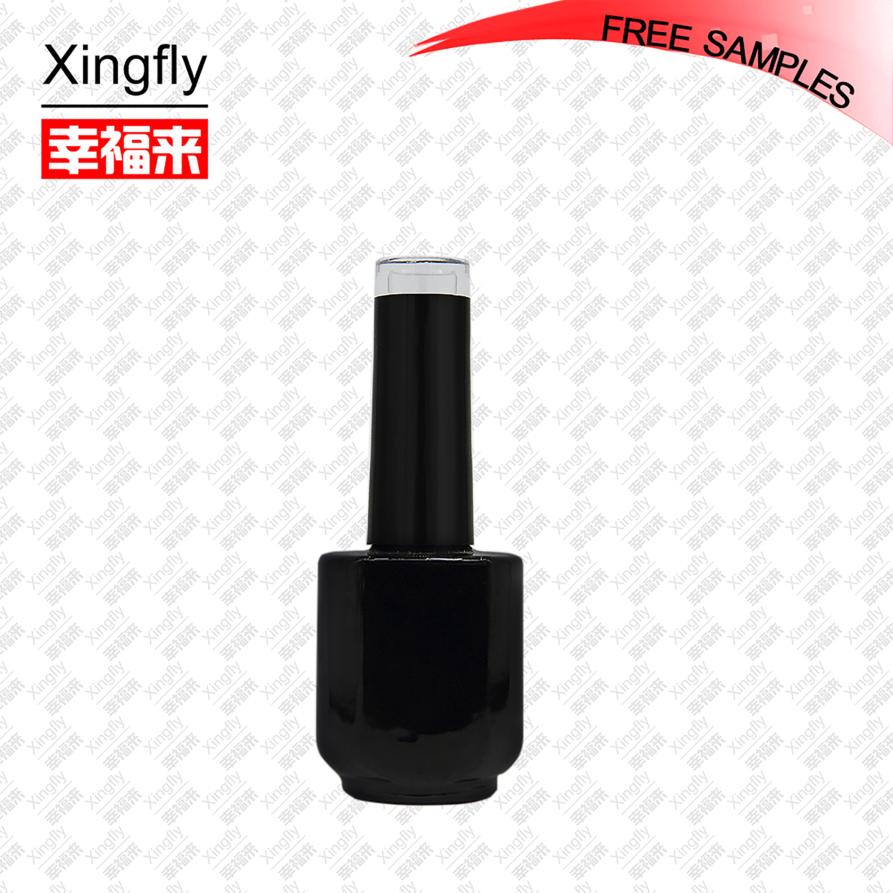 free sample hot stamping 12ML  Square Glass Nail Gel Polish Bottle empty nail polish bottle