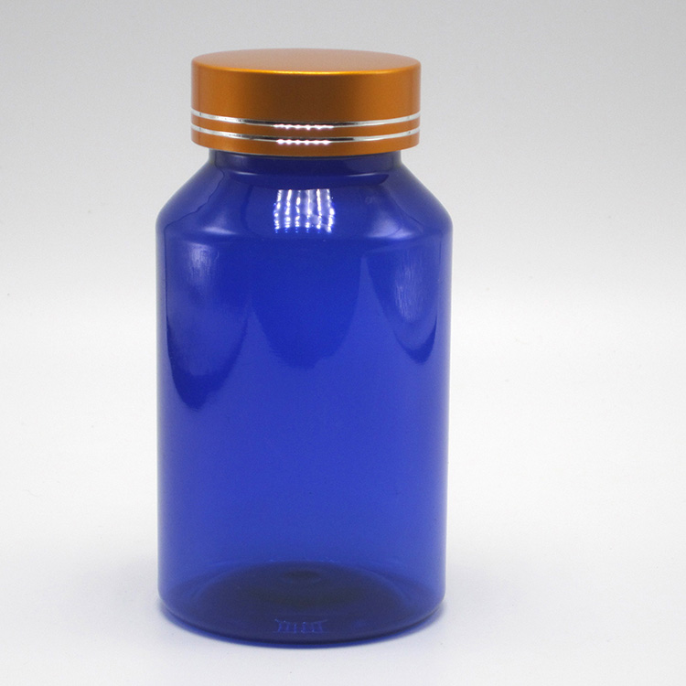 free sample new design 150ML PET high quality supplement capsule tablet pill bottle with various caps custom sticker