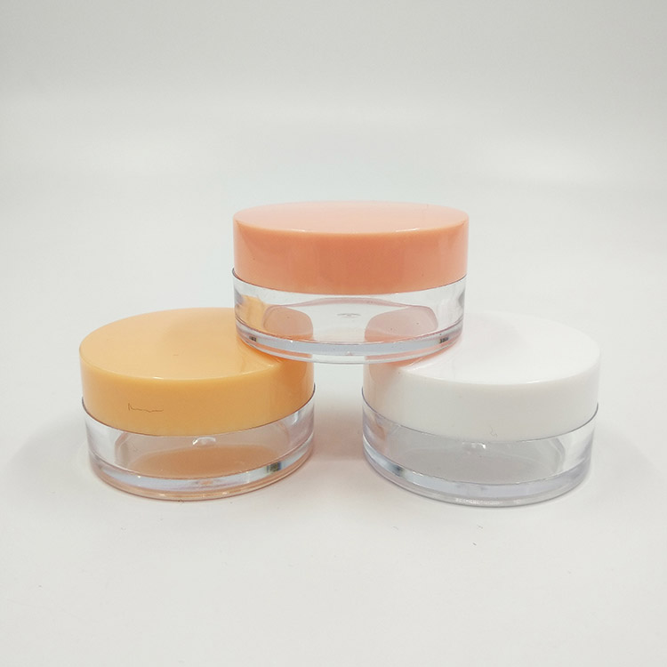 free sample ps empty flat 30 ml 5g 15g 10g 30ml plastic eye small containers ps cream jar for cosmetic