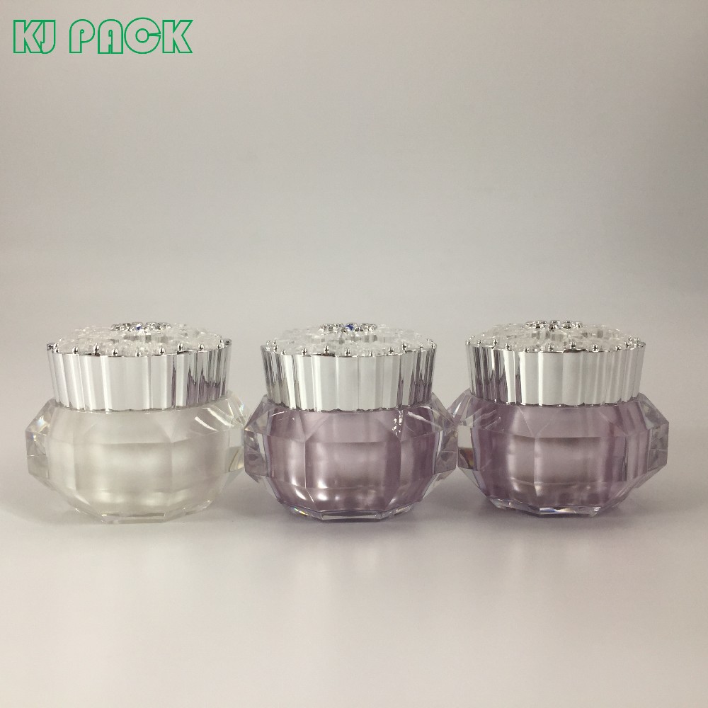 free sample spray pump cosmetic luxurious lotion acrylic bottle 30ml 50ml with special design