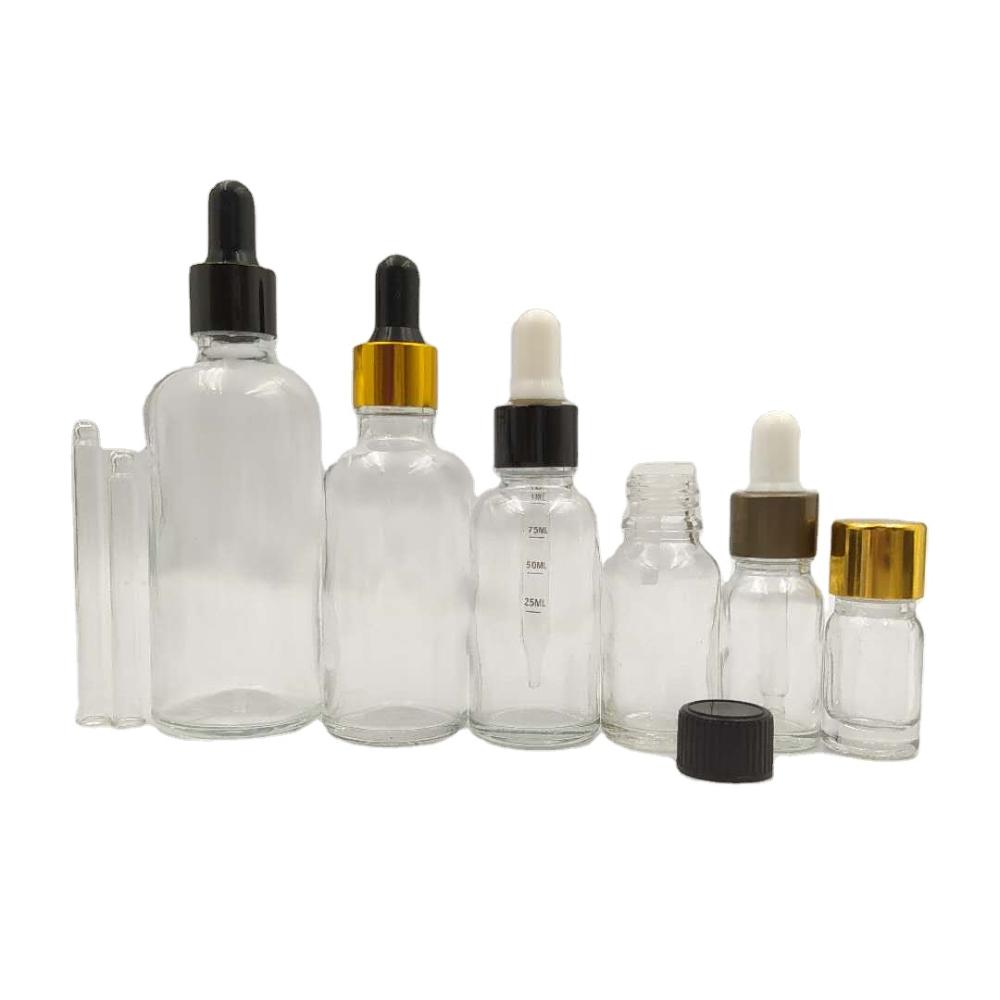 free samples hot sell 10ml glass clear essential oil dropper bottle