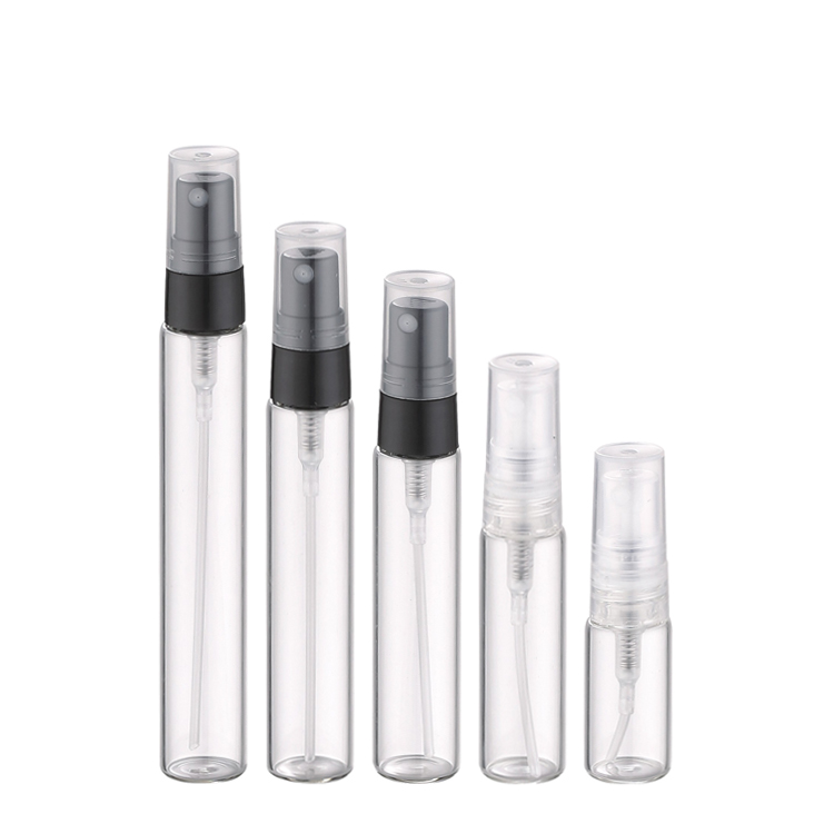 free samples perfume use refillable 5ml perfume glass bottle with fine mist spray