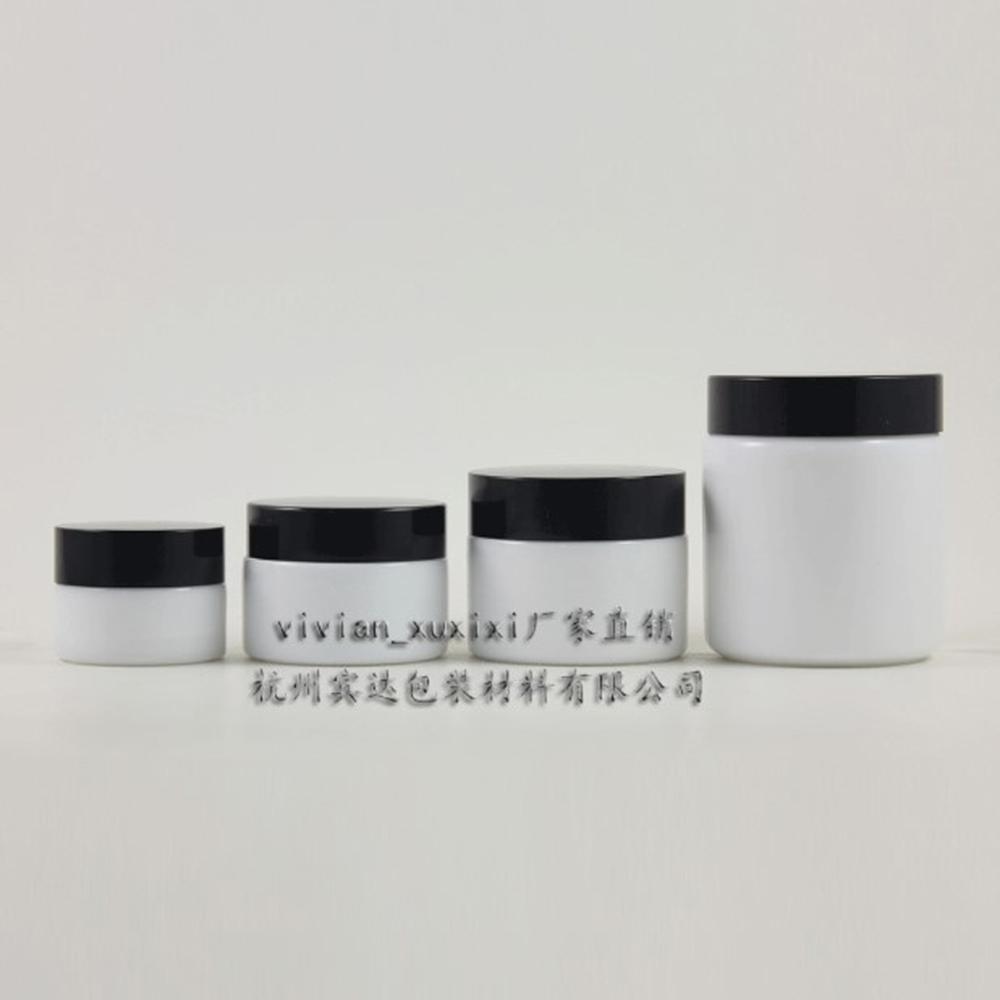 free shipping 15g 30g 50g 100g original all white ceramics jade glass cosmetic containers cream jar eye for cosmetic packaging