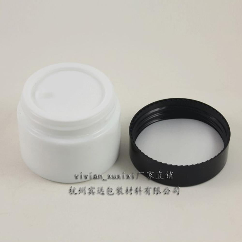 free shipping 15g 30g 50g 100g original all white ceramics jade glass cosmetic containers cream jar eye for cosmetic packaging