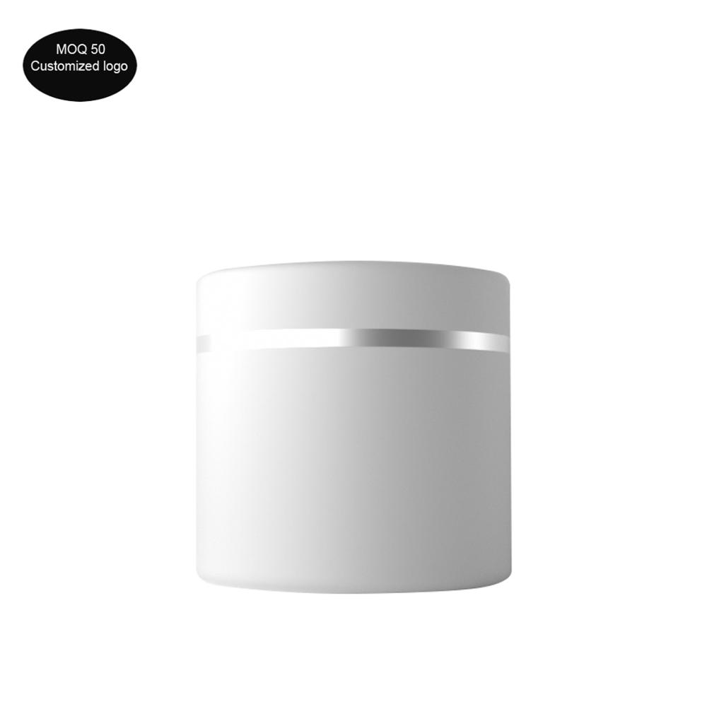 free shipping 30g 50g 100g Double layer cream jar,cosmetic jar,plastic jar Empty Cosmetic Containers with silver line cosmetic
