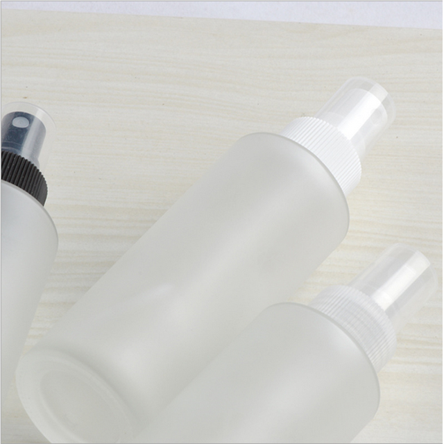 frost glass perfume spray bottle with plastic cap 2.8oz 85ml