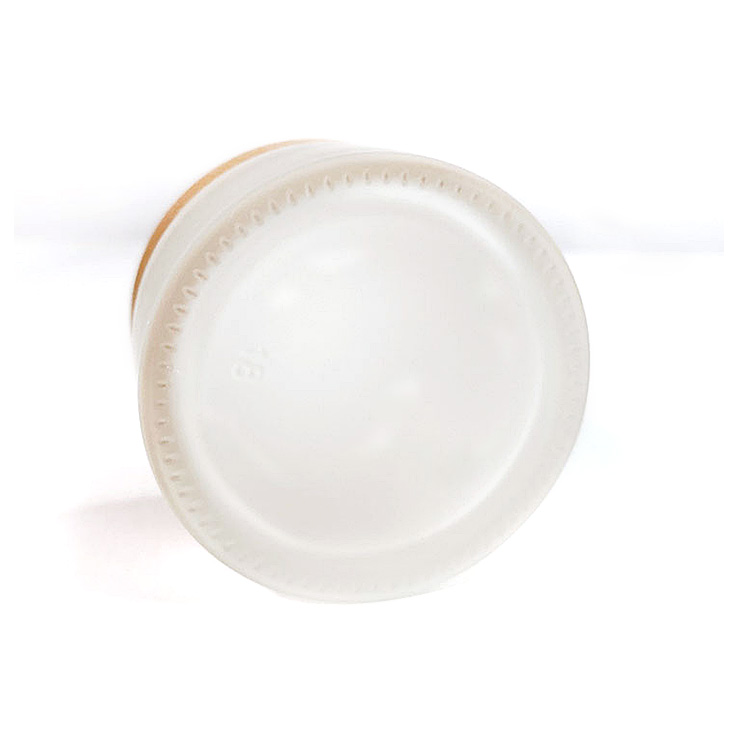 frosted 15ml 30ml 50ml glass cream cosmetic container jar with bamboo lid