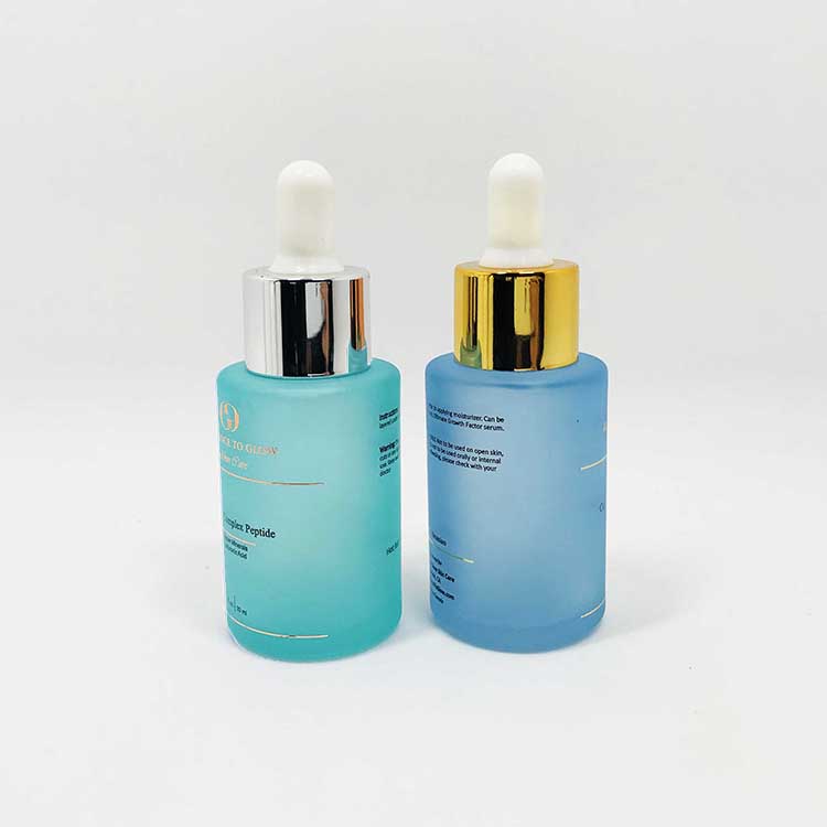 frosted 30 ml serum glass bottle luxury glass dropper bottle with packaging