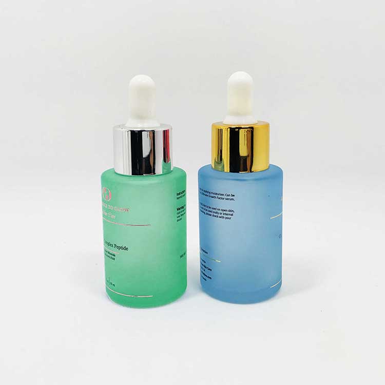 frosted 30 ml serum glass bottle luxury glass dropper bottle with packaging