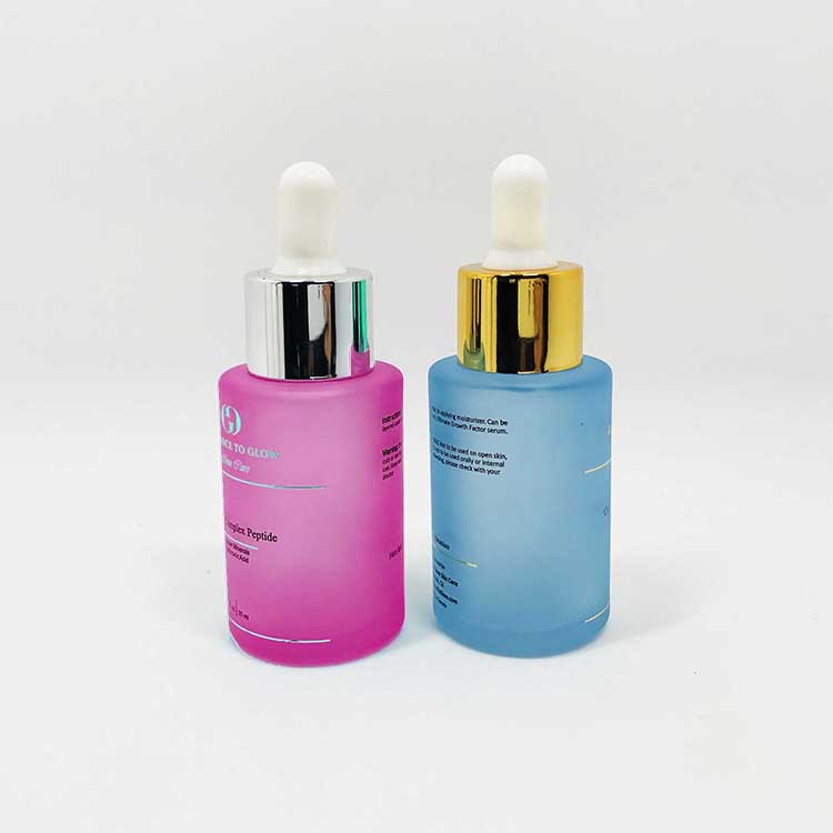 frosted 30 ml serum glass bottle luxury glass dropper bottle with packaging