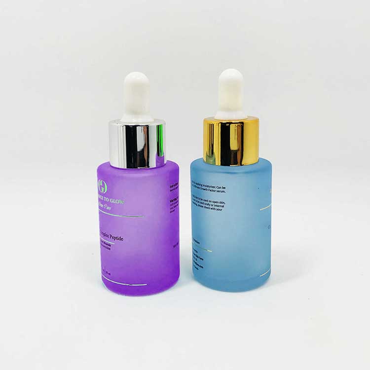 frosted 30 ml serum glass bottle luxury glass dropper bottle with packaging