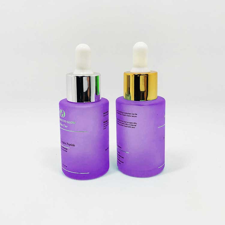 frosted 30 ml serum glass bottle luxury glass dropper bottle with packaging