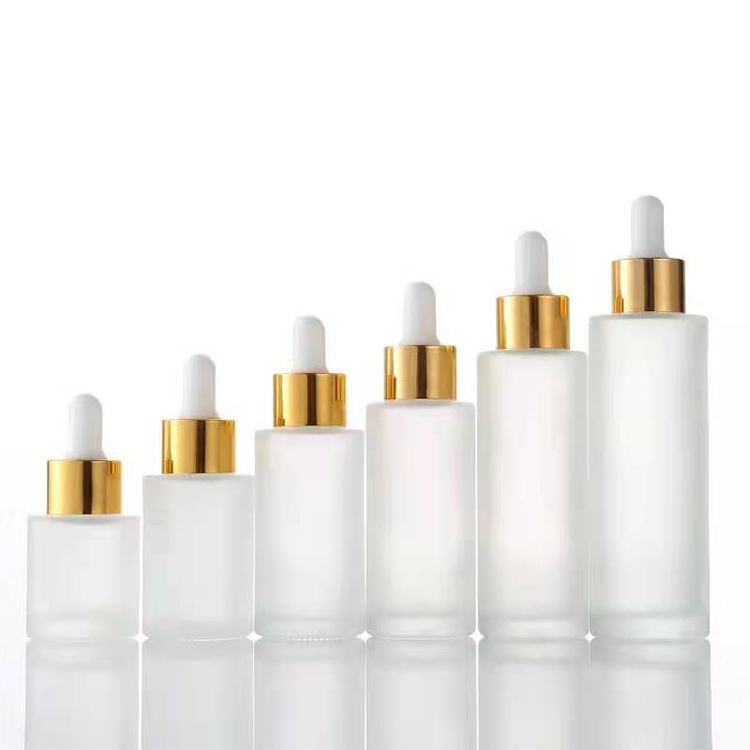 frosted Glass Dropper Bottle Clear Glass Bottle Customised Serum Bottles