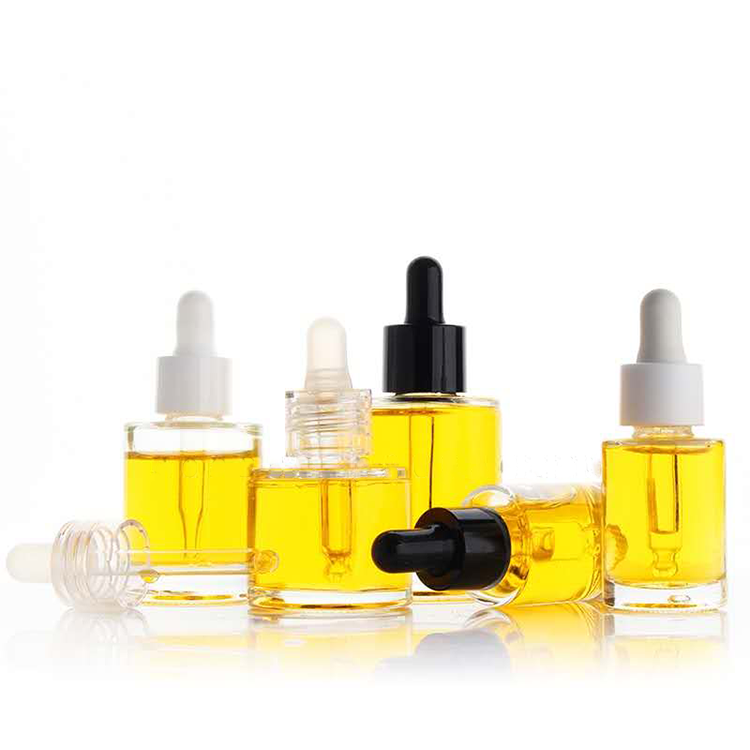 frosted Glass Dropper Bottle Clear Glass Bottle Customised Serum Bottles