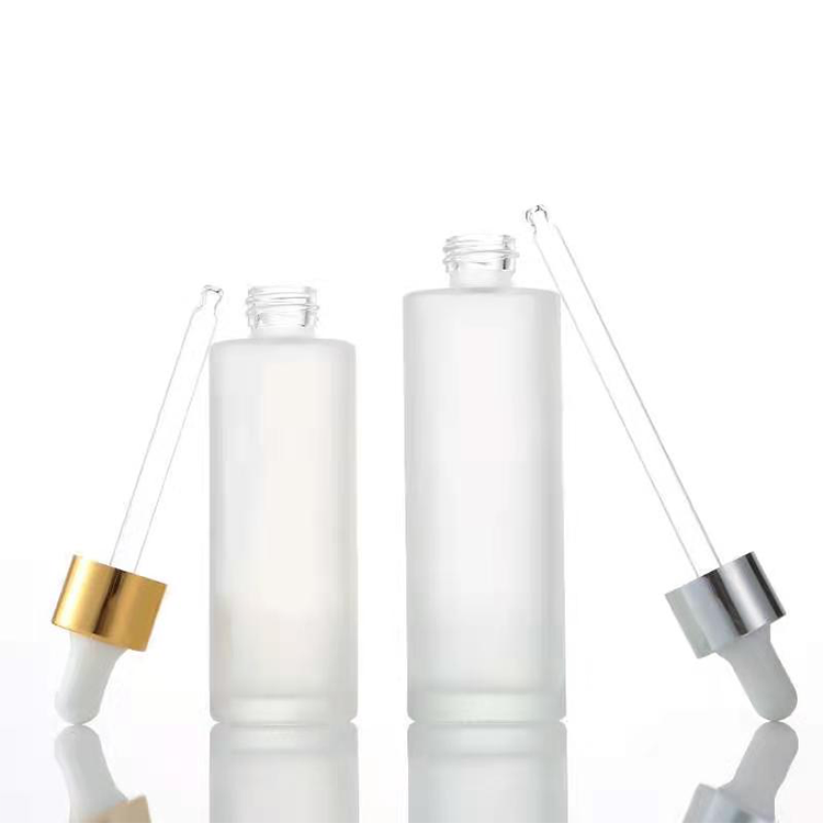 frosted Glass Dropper Bottle Clear Glass Bottle Customised Serum Bottles