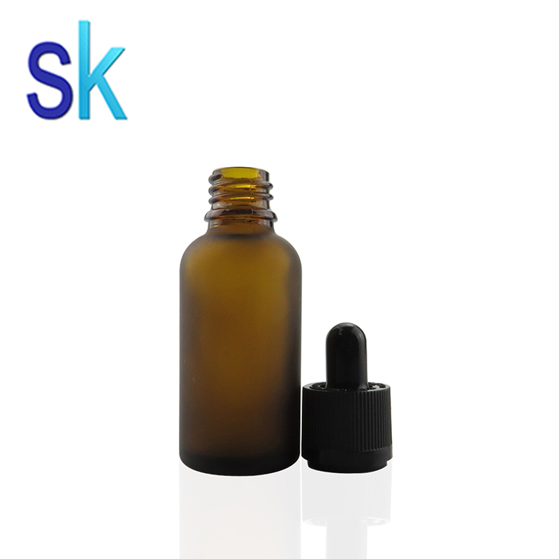 frosted amber e liquid glass bottle essential oil amber bottle