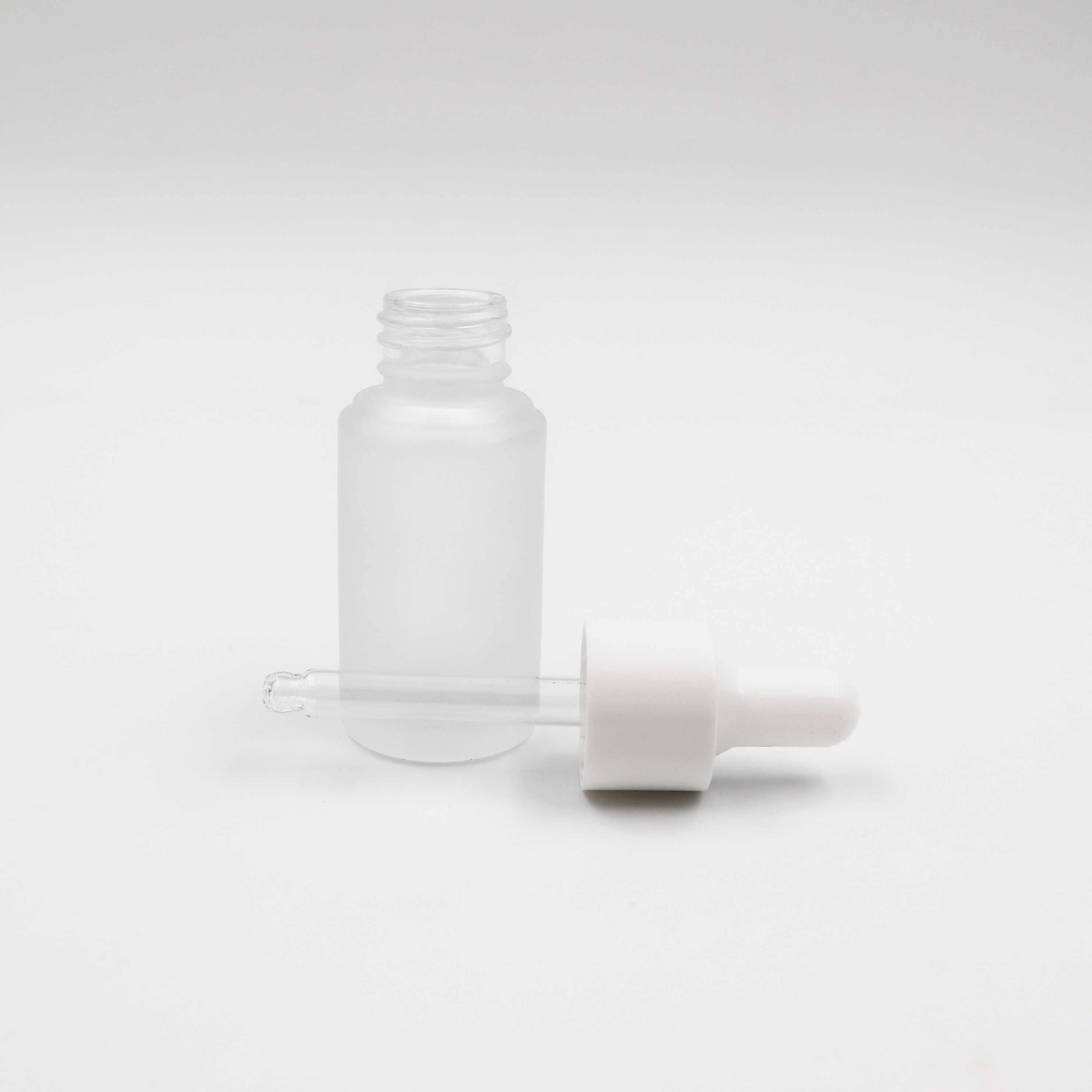 frosted amber glass serum spray bottle