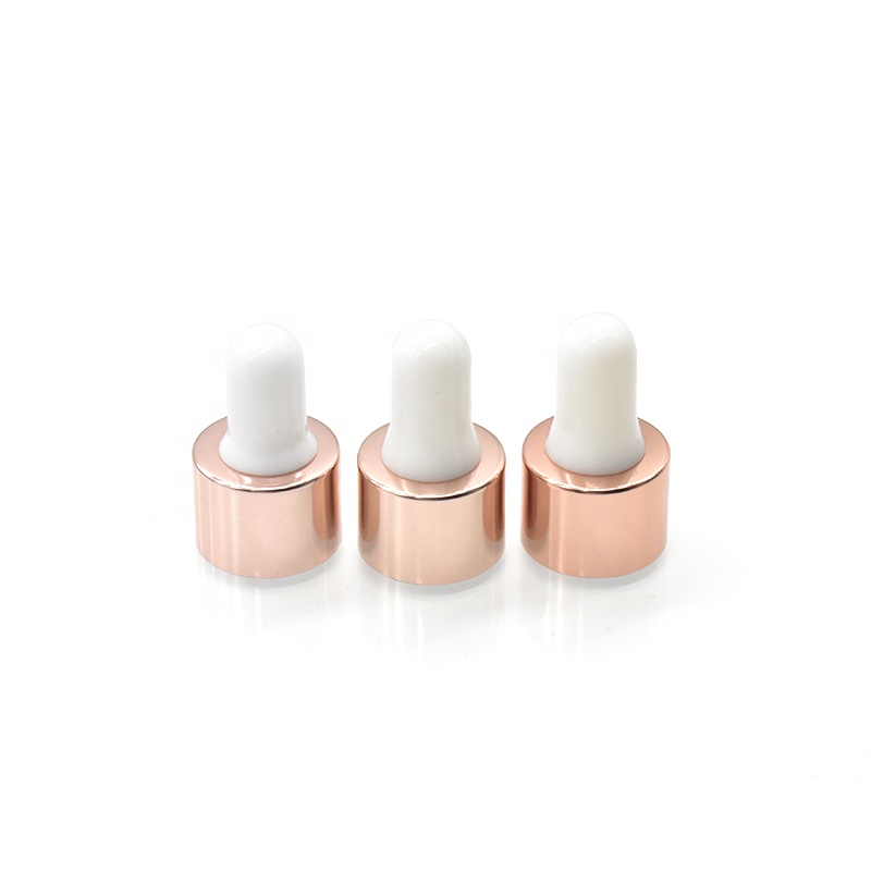 frosted clear cosmetic dropper bottle 5ml 10ml 15ml 20ml 30ml 50ml 100ml glass essential oil bottle with dropper rose gold cap