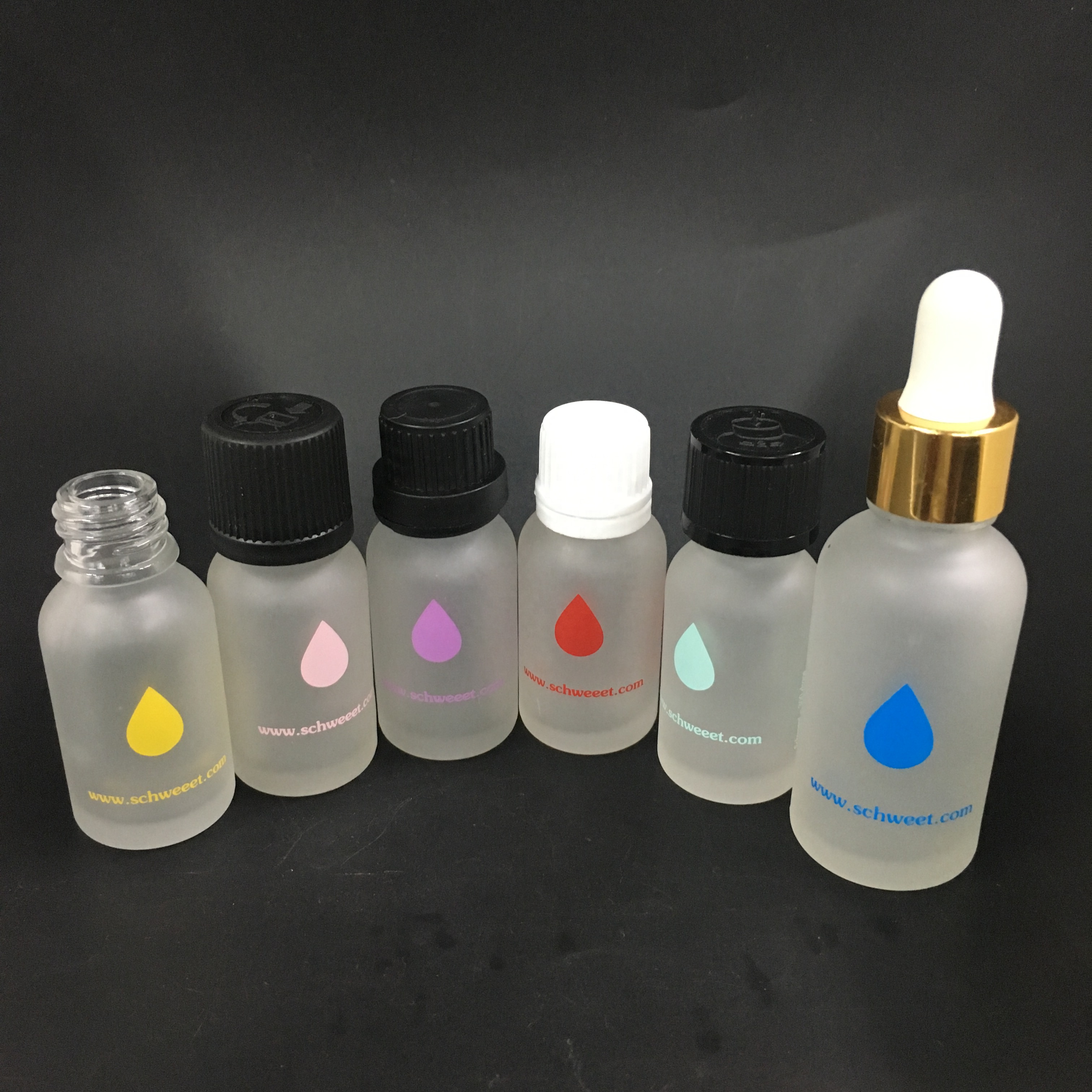 frosted clear essential oil glass bottle printed with logo,white frosted glass dropper bottle 5ml 10ml 15ml 20ml 30ml 50ml 100ml