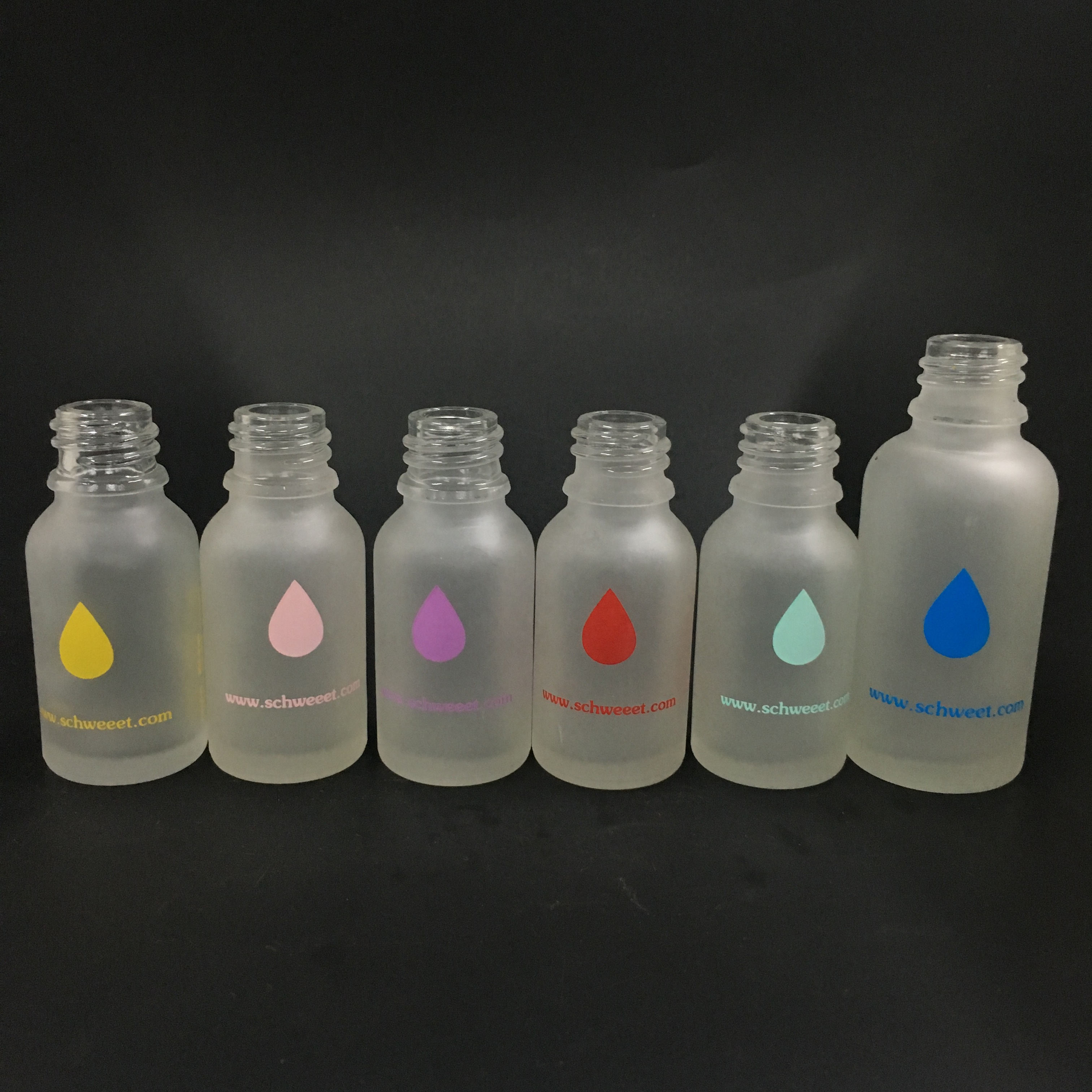 frosted clear essential oil glass bottle printed with logo,white frosted glass dropper bottle 5ml 10ml 15ml 20ml 30ml 50ml 100ml
