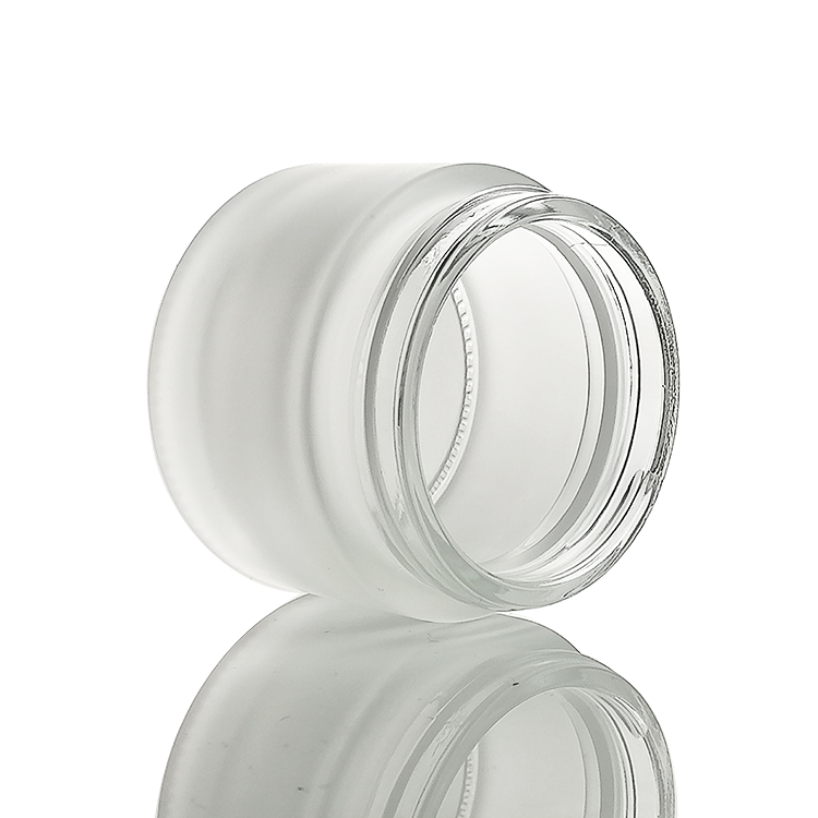 frosted clear glass jar for sale 4oz glass jars with lid for cosmetic 60g 100g 120g