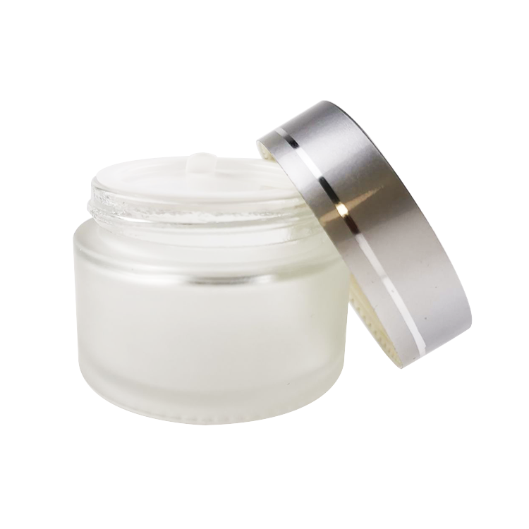 frosted clear glass jar for sale 4oz glass jars with lid for cosmetic 60g 100g 120g