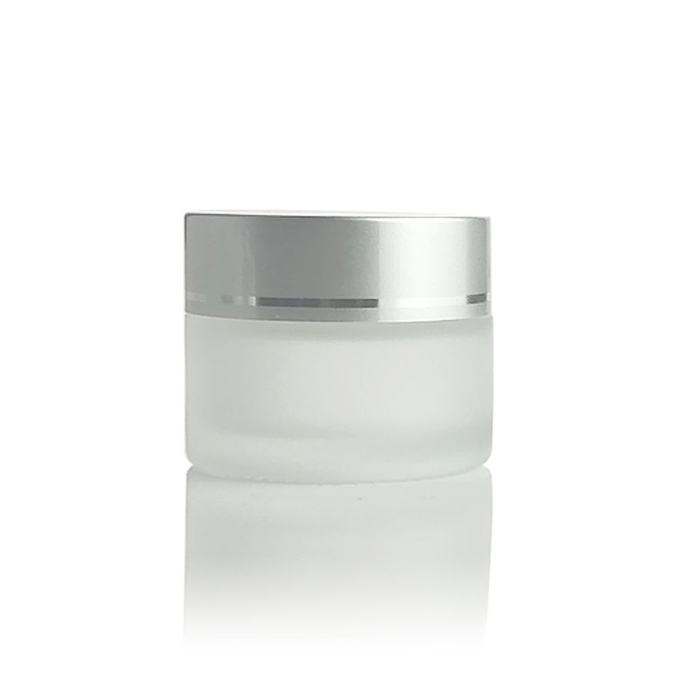 frosted clear glass jar for sale 4oz glass jars with lid for cosmetic 60g 100g 120g