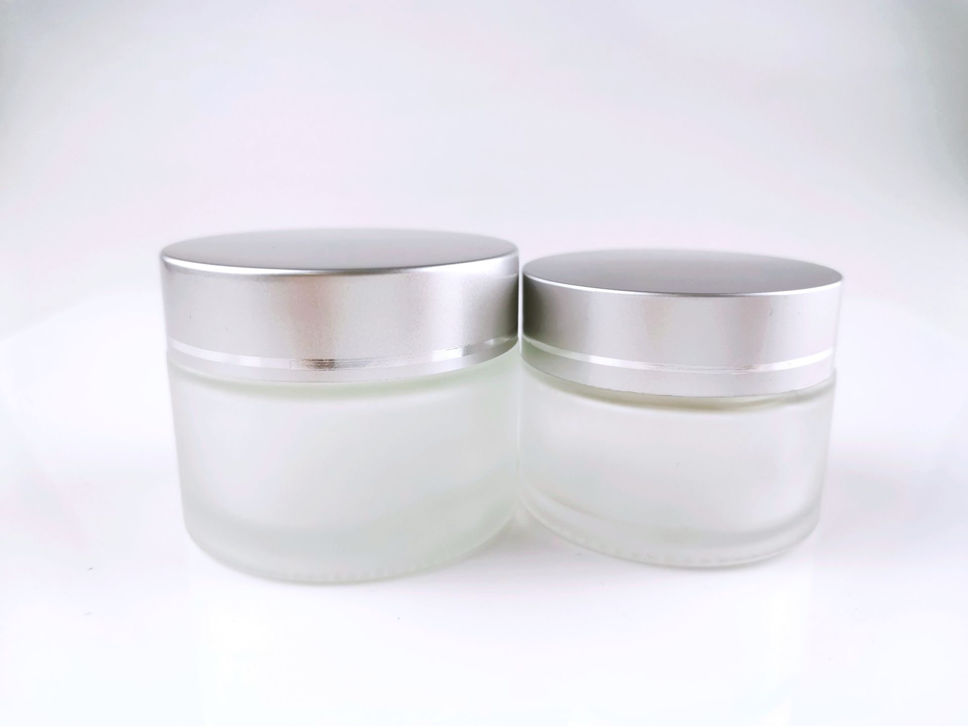 frosted clear glass jar for sale 4oz glass jars with lid for cosmetic 60g 100g 120g