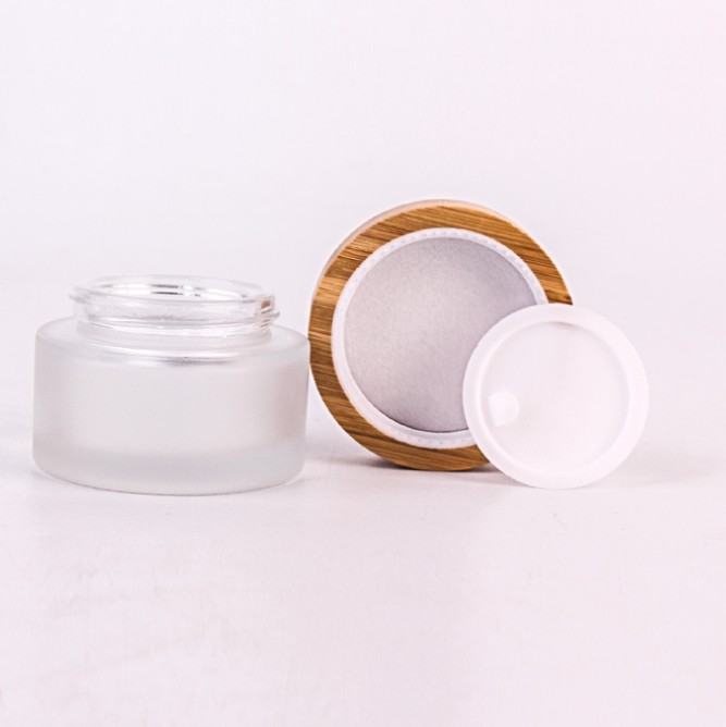 frosted cosmetic jar with65ml 125ml eye cream glass jar