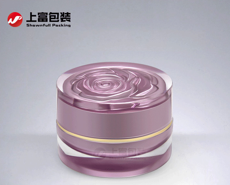 frosted cosmetic jars luxury acrylic cosmetic jar acrylic cream jar