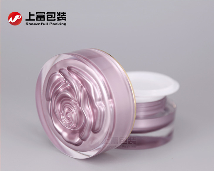 frosted cosmetic jars luxury acrylic cosmetic jar acrylic cream jar