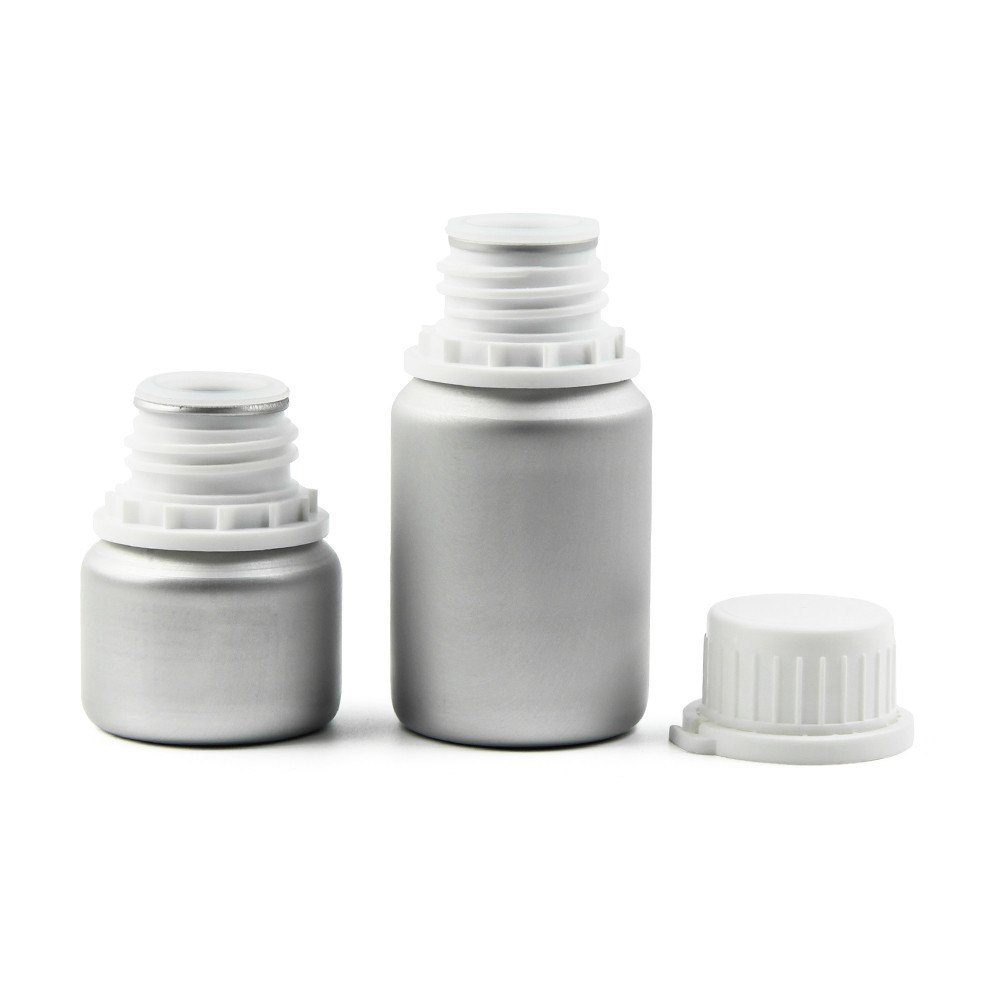 frosted essential oil bottle fragrance cobalt blue aluminium bottle chemical packaging bottle