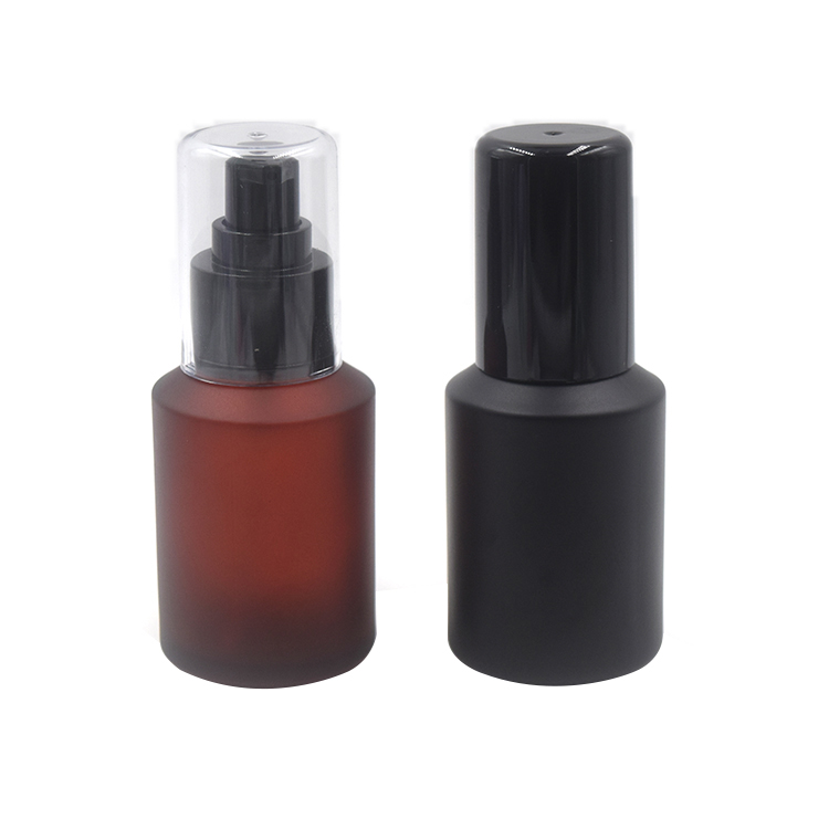 frosted glass serum bottles and jar set 15ml 30ml 50mlglass mist spray bottle dropper bottles