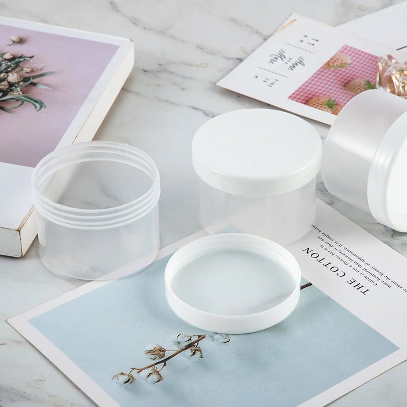 frosted jar with white lid cosmetic small cosmetic jars with scooping spoon frosted cosmetic jar with marble lid