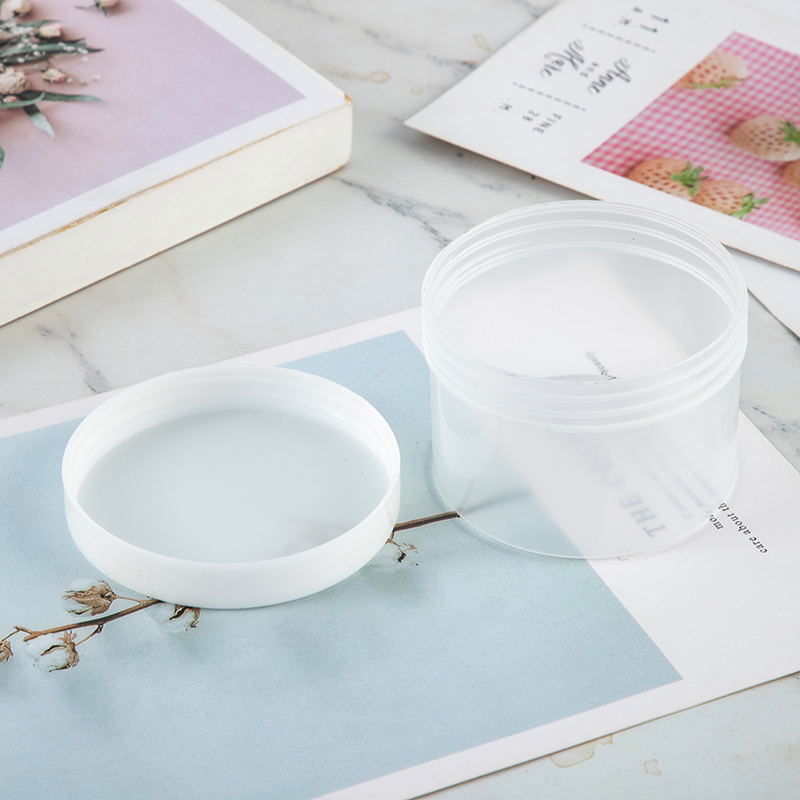 frosted jar with white lid cosmetic small cosmetic jars with scooping spoon frosted cosmetic jar with marble lid