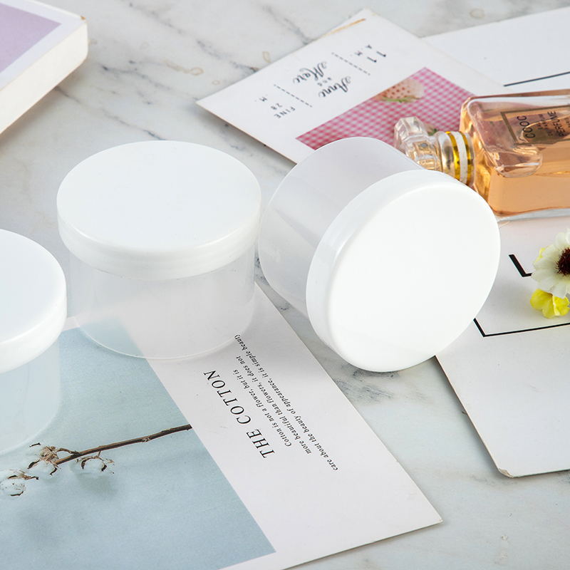 frosted jar with white lid cosmetic small cosmetic jars with scooping spoon frosted cosmetic jar with marble lid