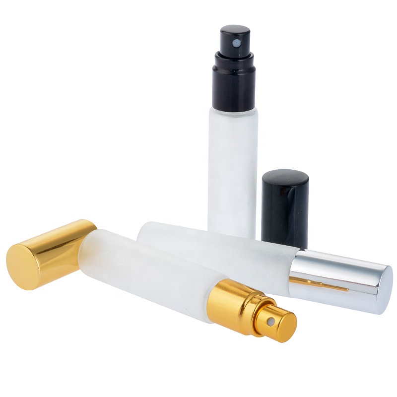 frosted perfume bottles glass with gold spray pump for fragrant oi sprayer matte perfume glass bottle