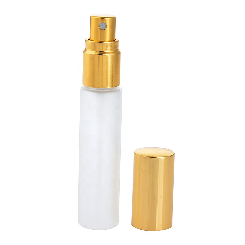 frosted perfume bottles glass with gold spray pump for fragrant oi sprayer matte perfume glass bottle