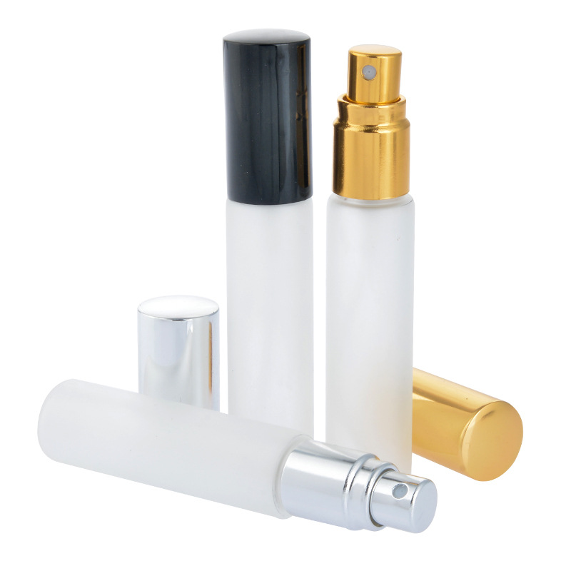 frosted perfume bottles glass with gold spray pump for fragrant oi sprayer matte perfume glass bottle