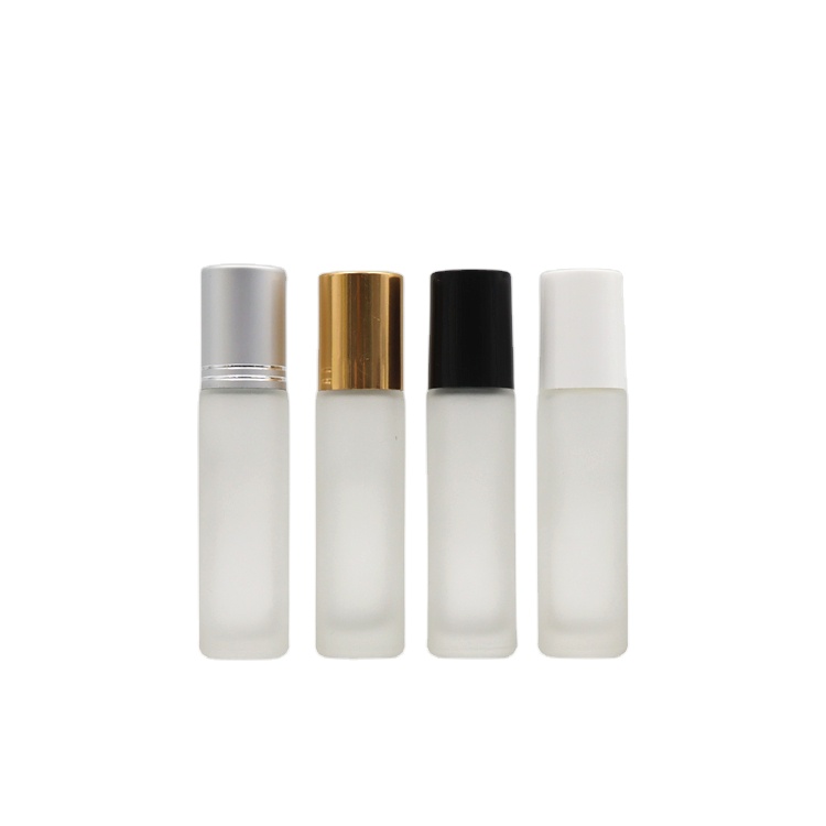 frosted roller perfume bottles 10ml clear empty roll on bottles
