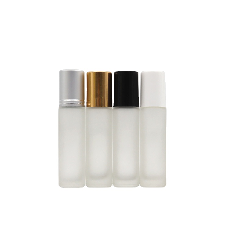frosted roller perfume bottles 10ml clear empty roll on bottles