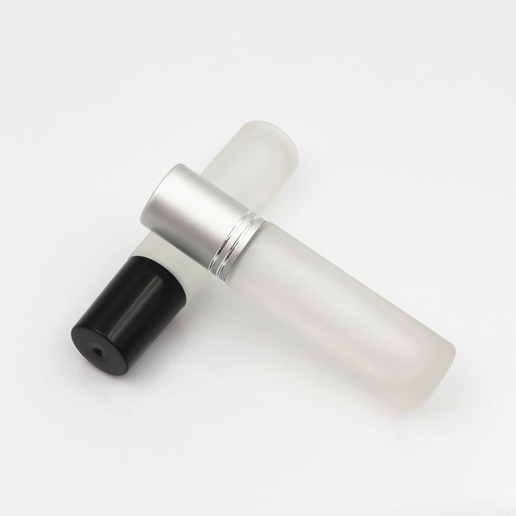 frosted roller perfume bottles 10ml clear empty roll on bottles